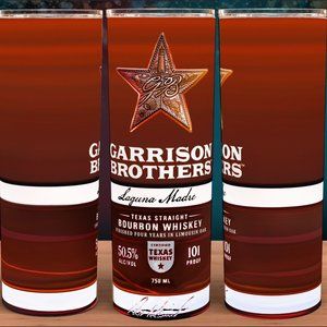 Garrison Brother Laguna Madre Bourbon Whiskey Cup Mug Tumbler 20oz